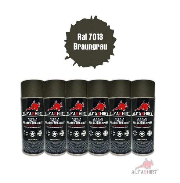 Color Spray Ral 7013 Bundesheer Austria Set Nato olive Gray Brown Spray Can Lack # 25409