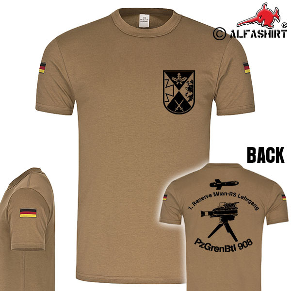 Reserve Milan RS Course PzGrenBtl 908 Panzergrenadier BW Tropical Shirt # 15029