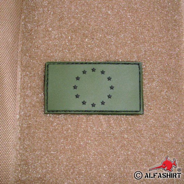 Europa Euro Korps Airsoft Anti Terror Euro Union 3D Rubber Patch 3x5cm #17050