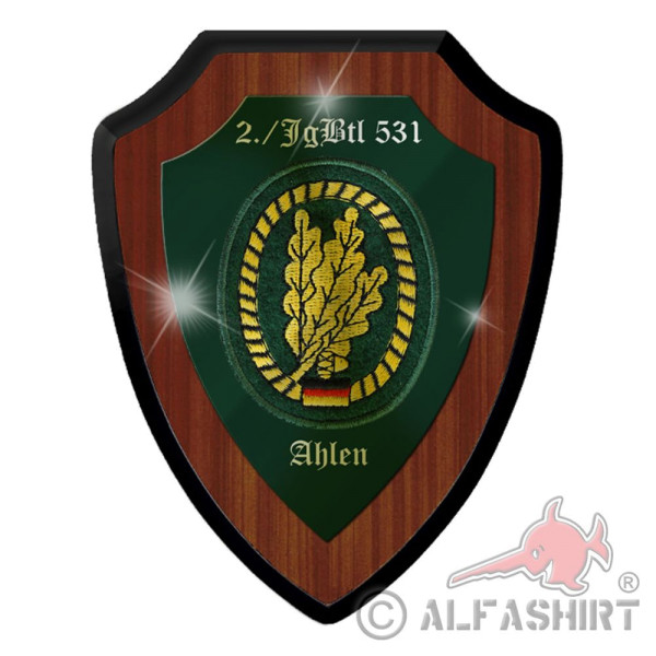 Coat of arms shield 2 JgBtl 531 Ahlen Jäger battalion company badge #39378