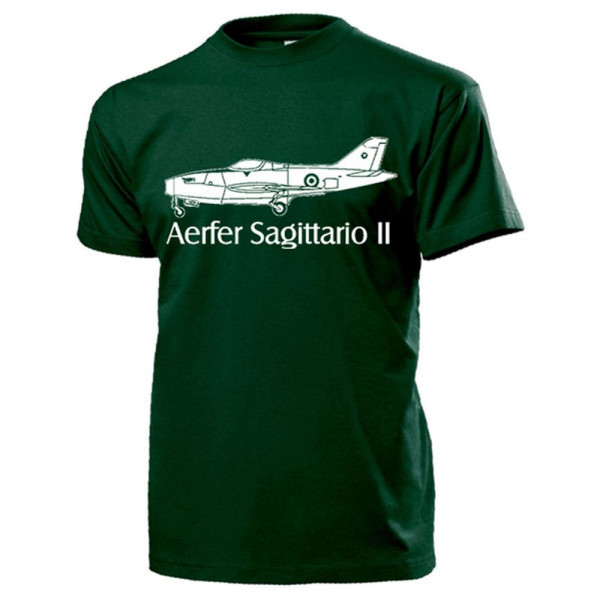 Aerfer Sagittario II Italien Flugzeug Prototyp Strahltriebwerk - T Shirt #14234