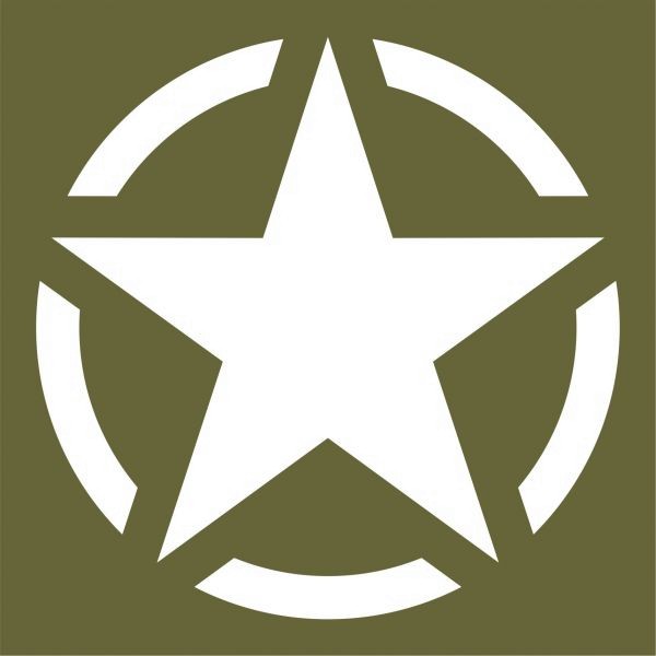 Aufkleber / Sticker US Army Stern USA Navy USAF Air Force Mariens 10x10cm #A045