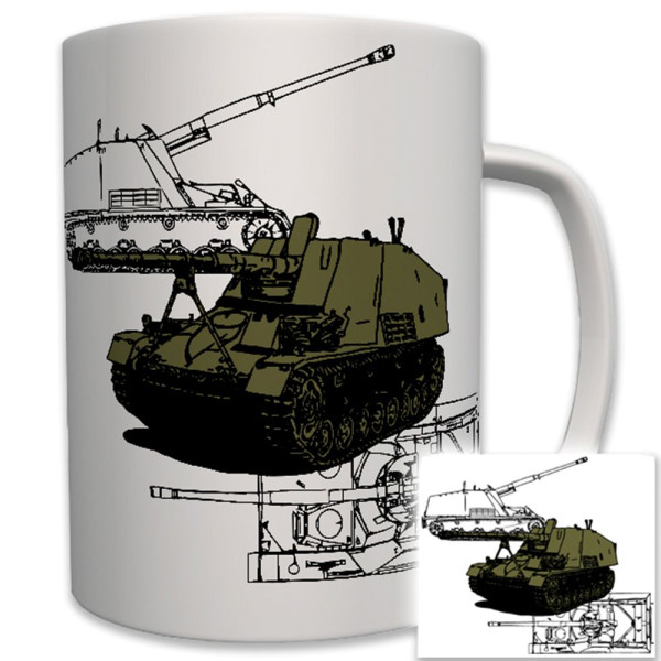 SdKfz 164 Panzer Panzerjäger Nashorn Wh Militär - Tasse Becher Kaffee #6207