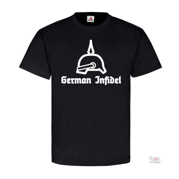 German Infidel Spiked Helmet Prussia Teuton Unbeliever T Shirt # 20067