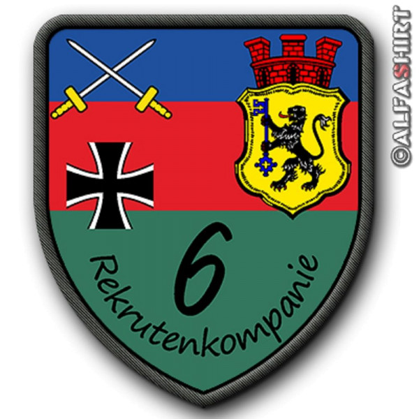 Patch / Aufnäher - Rekrutenkompanie 6 Donnerberg Kaserne Eschweiler Wappen Emblem #6343