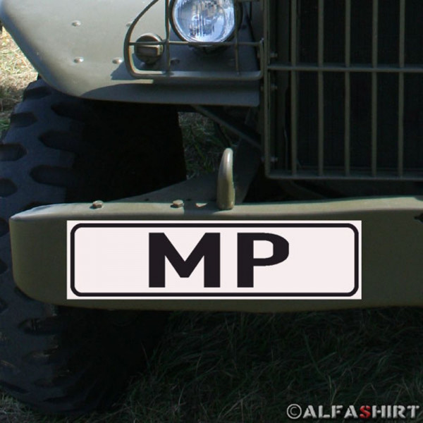 Magnetschild Military Police MP für KFZ Fahrzeuge #A172
