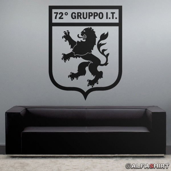 72° Grupo IT Italien Militär Wappen Wandtattoo 45x34cm #7690