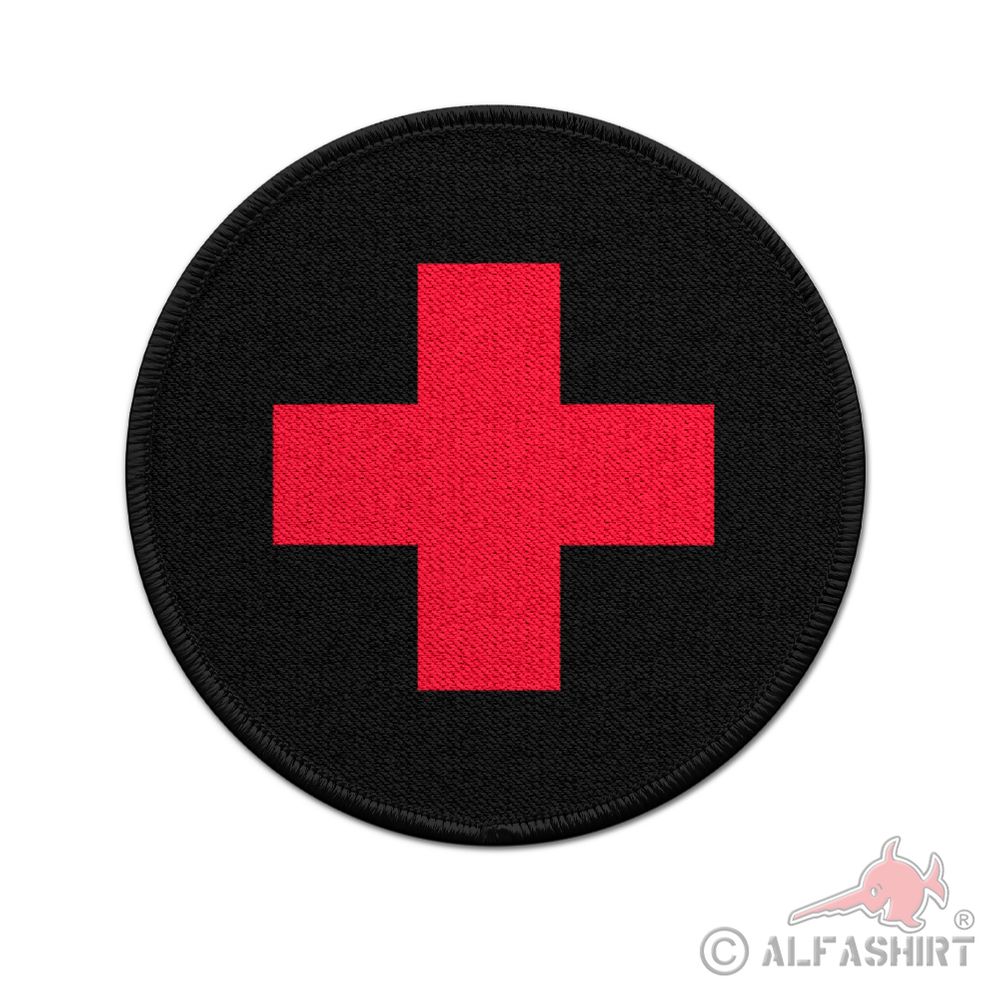 https://alfashirt.de/media/image/4f/a6/fe/38890-Patch-Erste-Hilfe-Tasche-Kennzeichnung-Kreuz-Rettungsdienst-Erstversorgung-Notfall-Notarzt-Klett-Uniform-7-5cm-rund.jpg