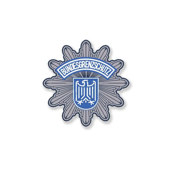 Aufkleber Bundesgrenzschutz Stern Abzeichen Wappen BGS Zoll Einsatz 7cm #A5710