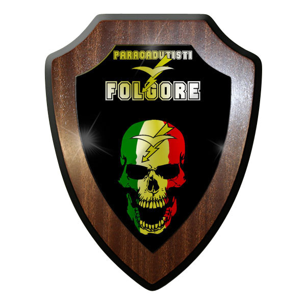 Wappenschild / Wandschild -Folgore PARACADUTISTI Italien Fallschirmjäger #9836