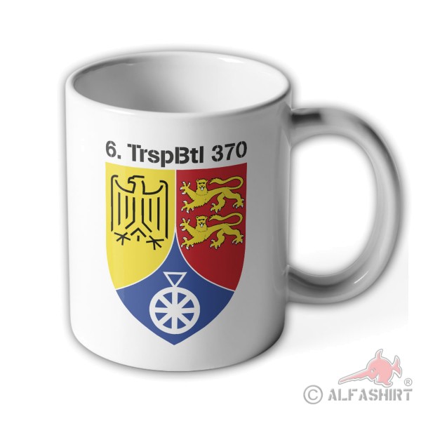 6. TrspBtl 370 Transport Bataillon Bundeswehr Bund bw Emblem - Tasse #12044
