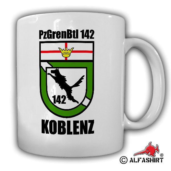 PzGrenBtl 142 Koblenz Panzergrenadierbataillon Coat of Arms Panzergren Cup # 15621