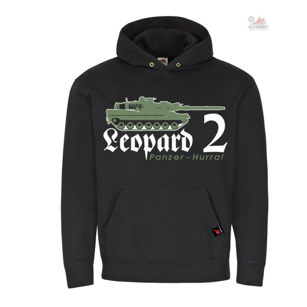 Hoodie Leopard 2 Panzer Hooray Leo 2A7 Bundeswehr crew sweater # 40399