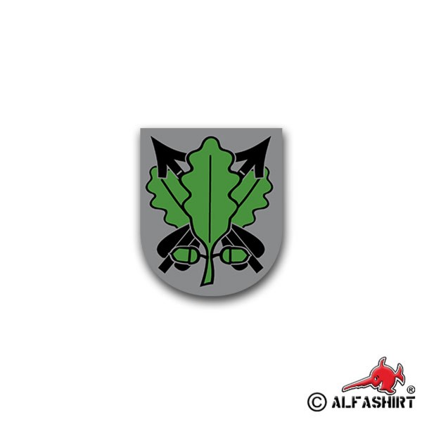 Aufkleber/Sticker PzGrenBtl 417 Panzer Grenadier Bataillon BW Wappen 7x6cm A1501
