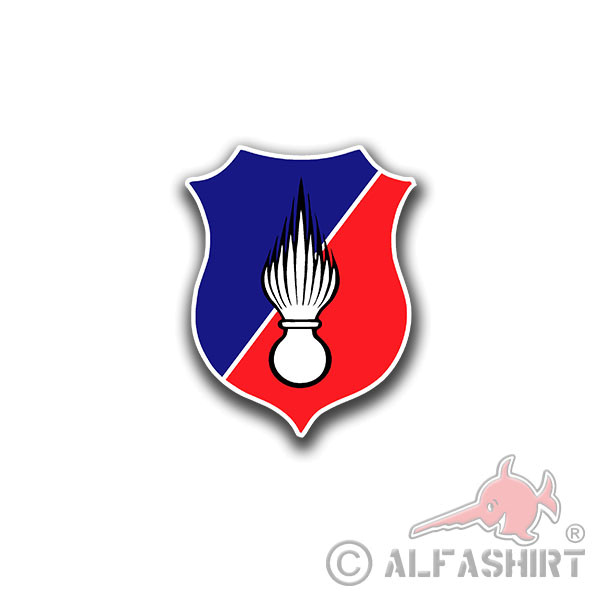 Rijkswacht Gendarmerie Sticker Aufkleber Polizei Wappen Belgien 7x6cm #A4543