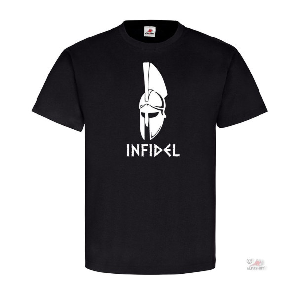 Infidel Sparta Come and get you helmet 300 King Leonidas Molon T Shirt # 17436