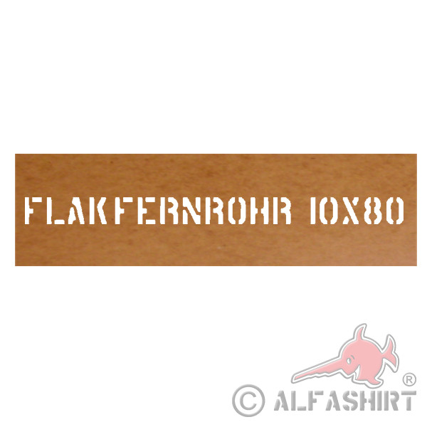 Varnishing template Flakfernrohr 10x80 NVA TSK Flakfernglas Observation # 31972