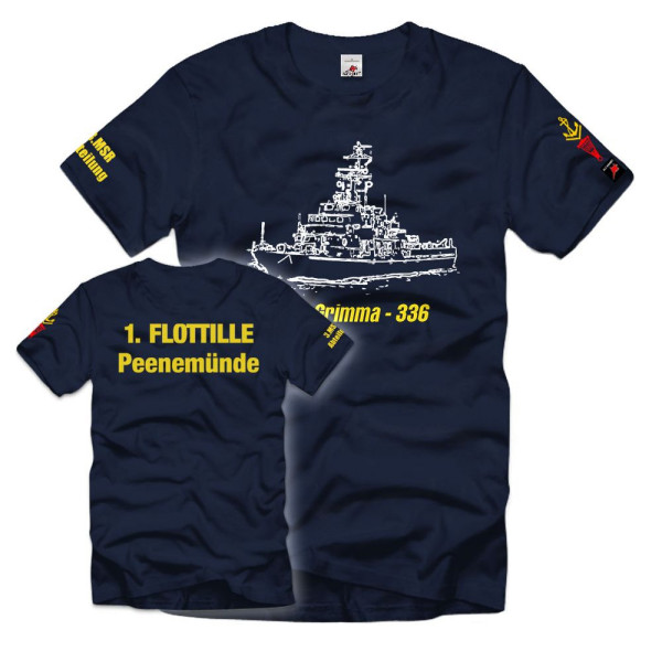 MSR 336 Grimma 1 Flotilla Peenemünde Navy Barrier MAW MSRA T Shirt # 30944