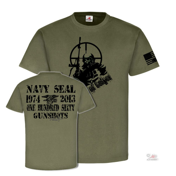 Infidel Sniper Navy Seal Gunshots Devil USA Us Army - T Shirt #25524