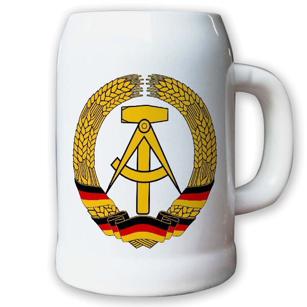 Krug / Bierkrug 0,5l - DDR Deutsche Demokratische Republik Fahne Flagge #9412