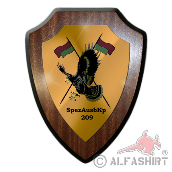 Heraldic shield SpezAusbKp 209 emblem badge souvenir Bundeswehr # 35906