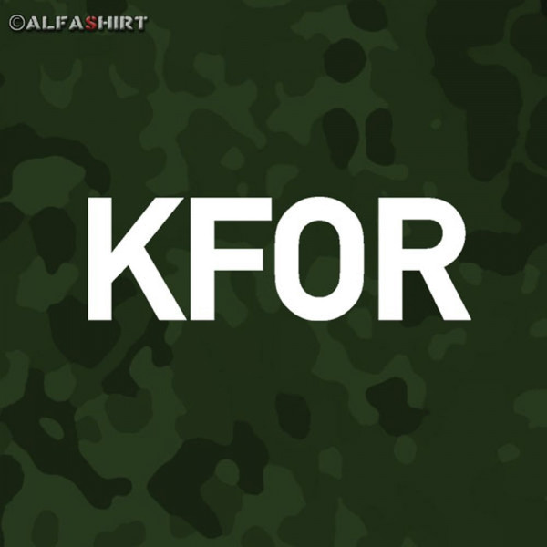 Aufkleber/Sticker KFOR Kosovo Force Kosovokrieg Nato Bundeswehr 10x3cm #A542