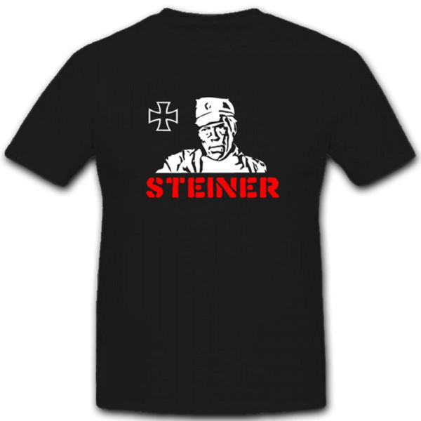 Steiner Eiserne Kreuz Film Kino WK Deutschland- T Shirt #3695