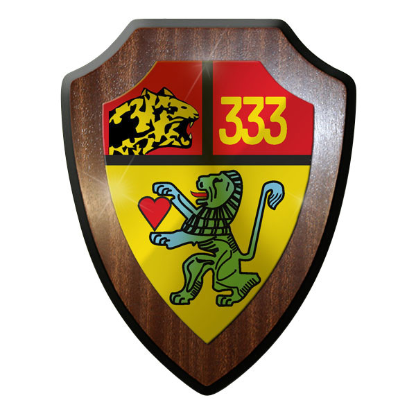 Wappenschild / Wandschild - PzBtl333 Panzerbataillon 333 Bundeswehr DZE #9617