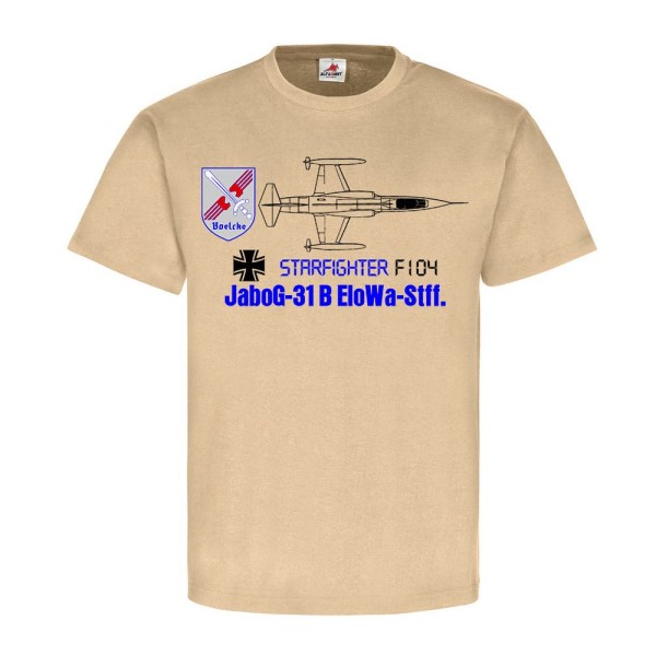 JaboG 31 B EloWa Stff F104 Boelcke Jagdbombergeschwader T-Shirt #20396