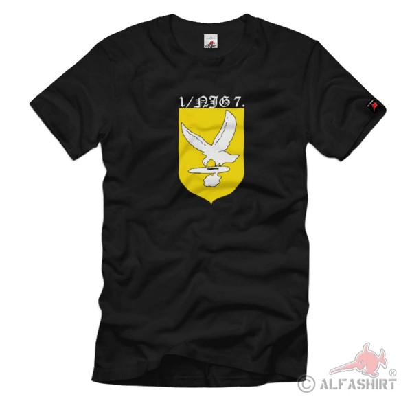 I-NJG7 Nachtjagdgeschwader 7 Luftwaffengeschwader Emblem Wappen T Shirt#1839