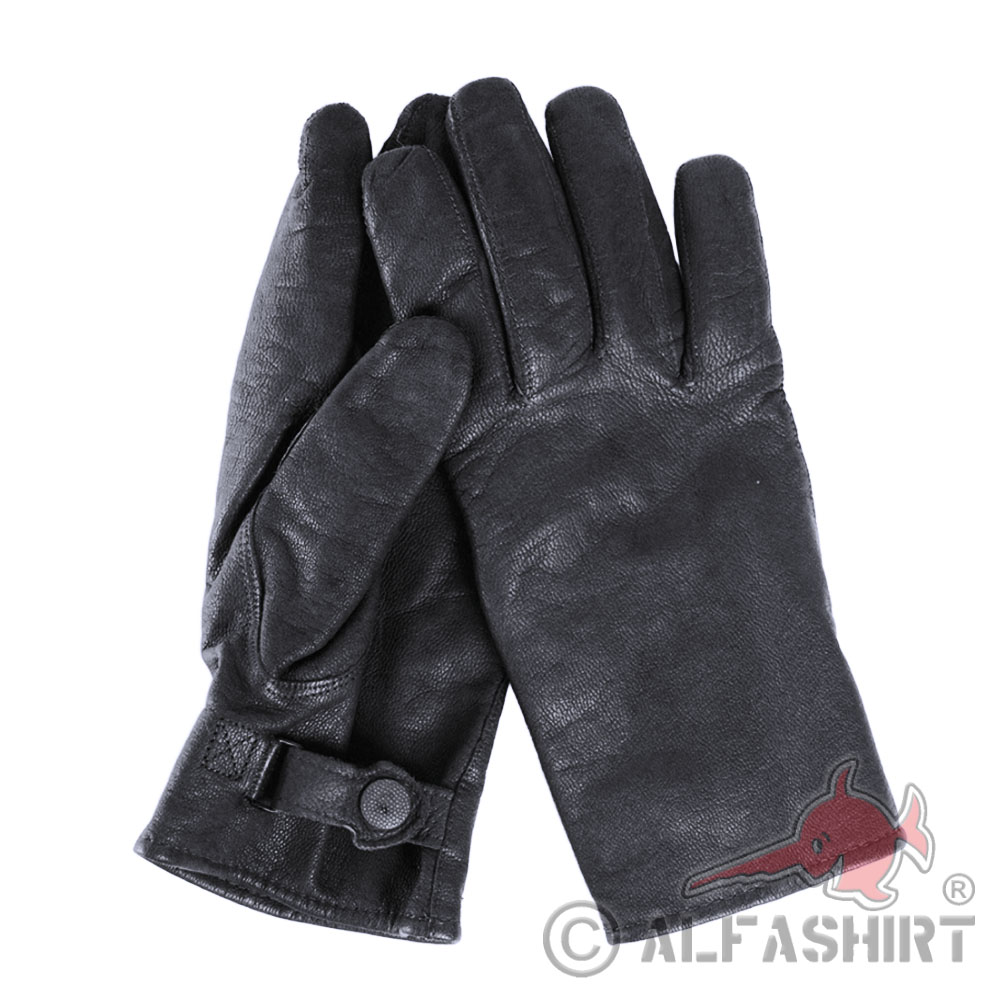 1 Paar Bundeswehr Handschuhe Leder  schwarz grau versch.Größen und Varianten 