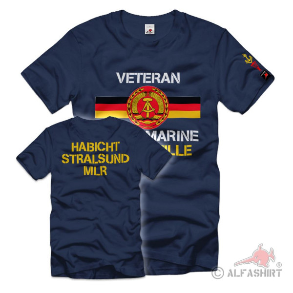 Volksmarine 1st Flotilla Veteran MLR Navy DDR Germany MSR T Shirt #40224