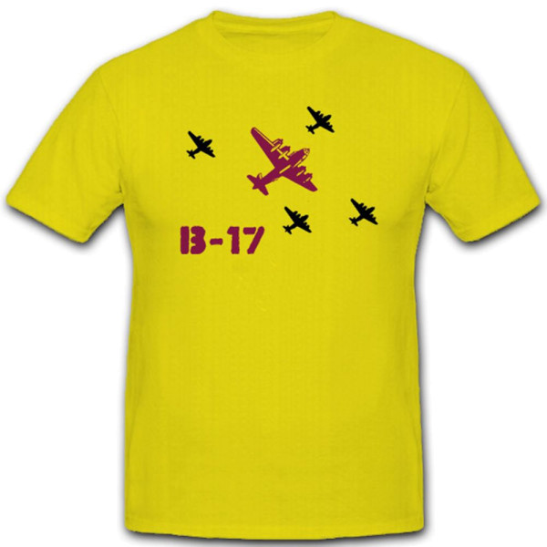 B 17 Bomber Flugzeug USAAF US Air Force Army America Amerika USA - T Shirt #1873