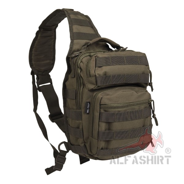 Tactical Sling Backpack Oliv Rucksack Survival Gepäck Soldat Handtasche #38915