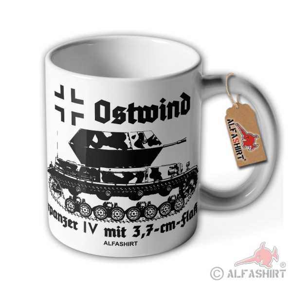 Tasse Ostwind Flakpanzer I Panzer Flak 3,7cm Becher#40001