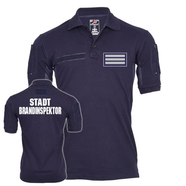 Tactical Polo Shirt Stadt Brandinspektor Feuerwehr Dienstkleidung Truppe #23539
