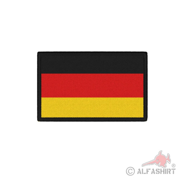 Patch 7,5x4,5cm Bundesrepublik Deutschland Flagge Fahne BRD Europa #43176