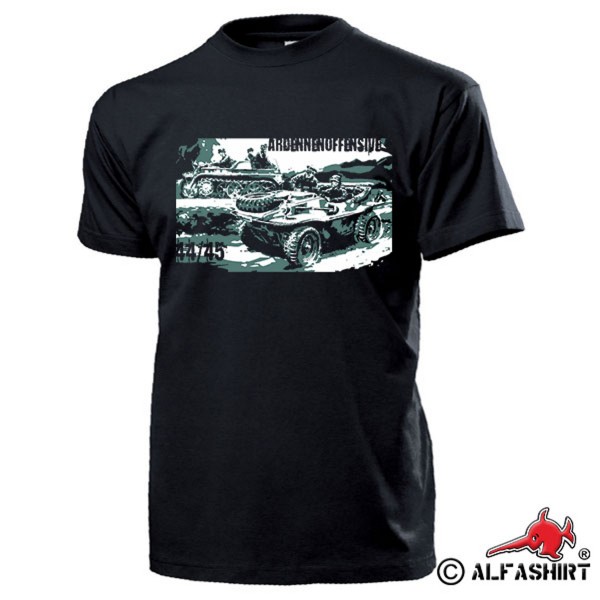 Ardennenoffensive 44-45 Kettenkrad Schwimmwagen Offensive T Shirt #15620