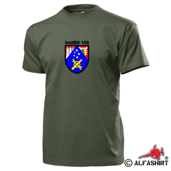 InstBtl 166 Instandsetzungsbataillon Bundeswehr Wappen Abzeichen T Shirt #15654