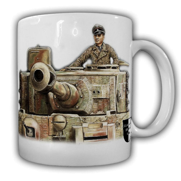 Tasse Lukas Wirp TIGER Panzer Ass Normandy 1944 Elite 007 Gemälde Bild #23495