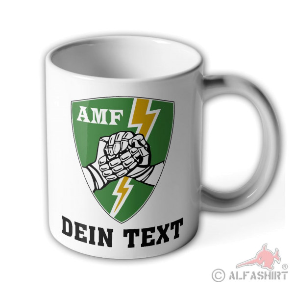 Tasse AMF mit deinem Text Allied Command Europe Mobile Force #37288