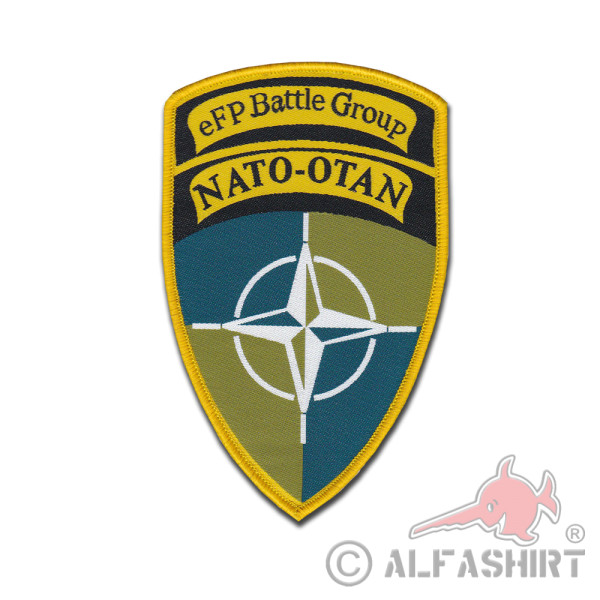 Patch eFP Battle Group Nato Litauen Bundeswehr Rotation Lithuania 12x8cm #40205