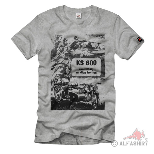 KS 600 Gespann Kradmelder Motorrad - T Shirt #40270
