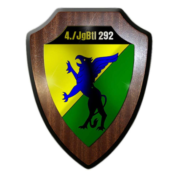 Wappenschild 4 JgBtl 292 Jäger-Bataillon Bundeswehr BW Btl Abzeichen #24529
