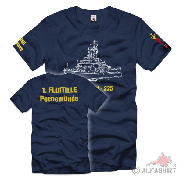 MSR Zerbst - 335 1 Flotilla Peenemünde Volksmarine Sperr MAW T-Shirt # 37877