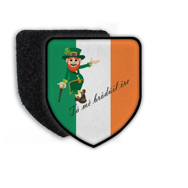 Patch Ich bin stolz Ire zu sein Landesflagge Stolz Irland Kobold Mafia #21925