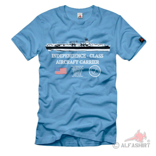 Independence-class aircraft carrier Flugzeugträger Princeton T-Shirt #40632