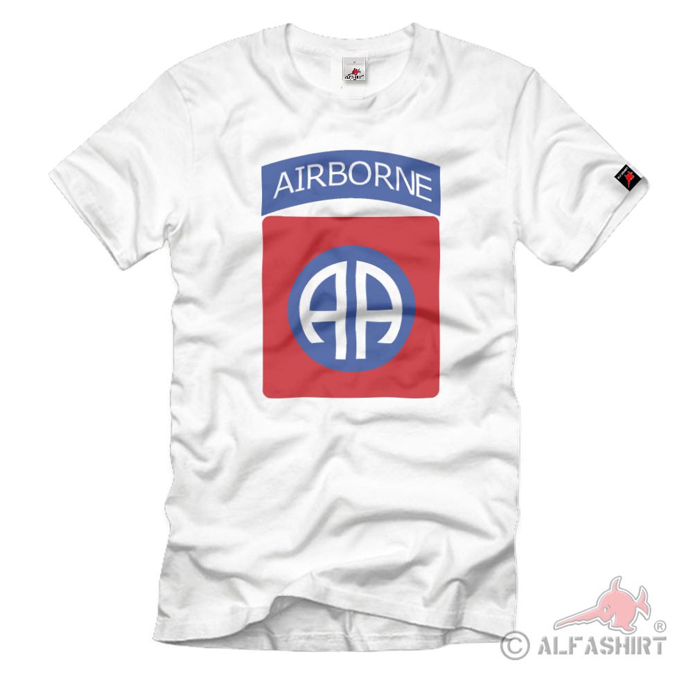 T Shirt #92 82nd Airborne Division USA Wappen Luftlandedivision Guard of Honor 