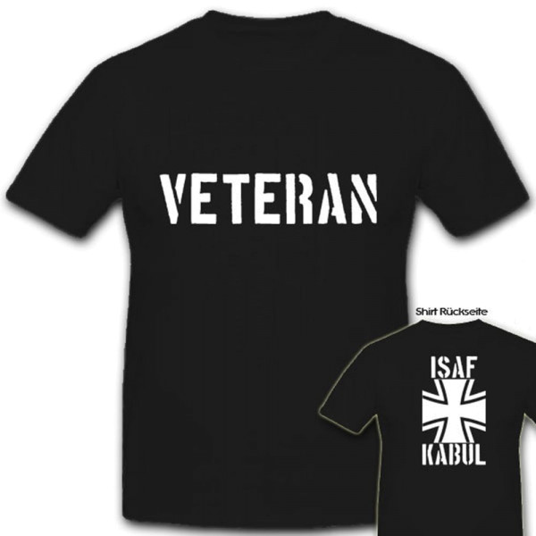 Copytec ISAF Veteran Kabul Bundeswehr Militär Abzeichen - T Shirt #5952