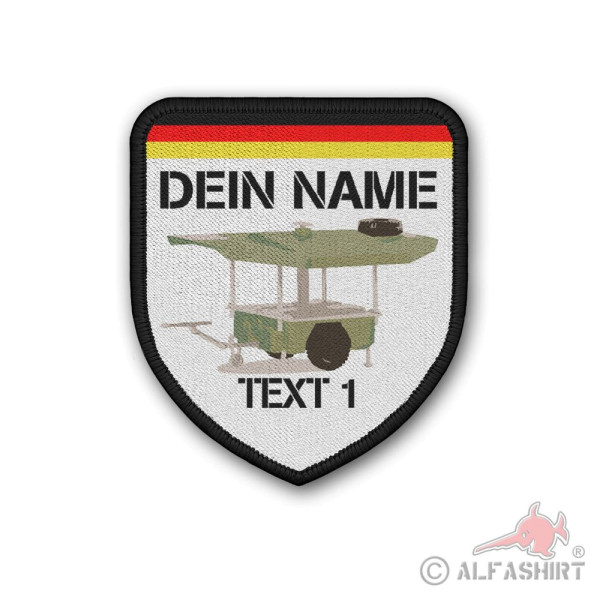 Patch field kitchen personalized with your name desired text Bundeswehr #40186